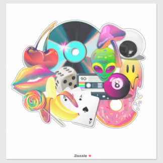 Adesivo Surrealismo a negrito