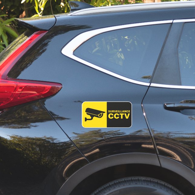 Adesivo Surveillance CCTV Logo - Bullet Camera (Lado do carro)