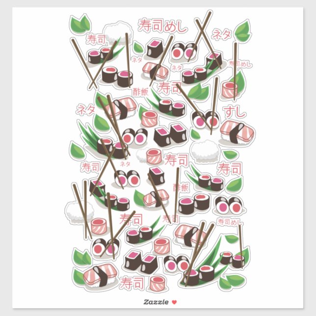 Adesivo Sushi (Folha)