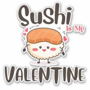 Adesivo Sushi é meu Namorados, sushi