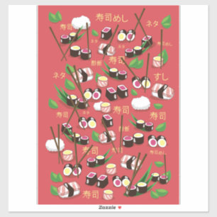 Adesivo Sushi Red