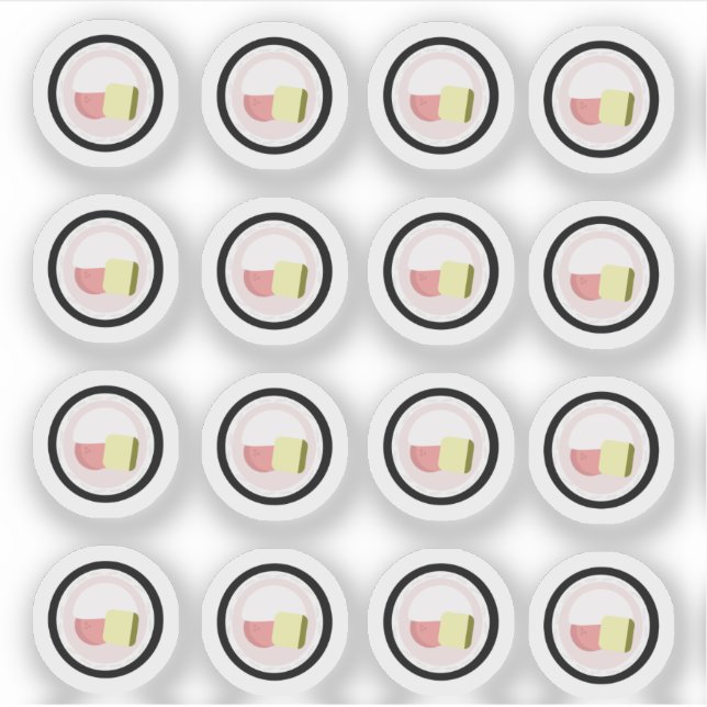 Adesivo Sushi Roll Cream (Frente)