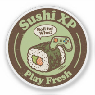 Adesivo Sushi XP Play Fresh Roll Para Vitórias Gamer