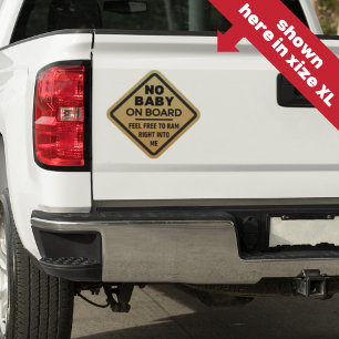 Adesivo Sutil Engraçado Sem Bebê no Conselho