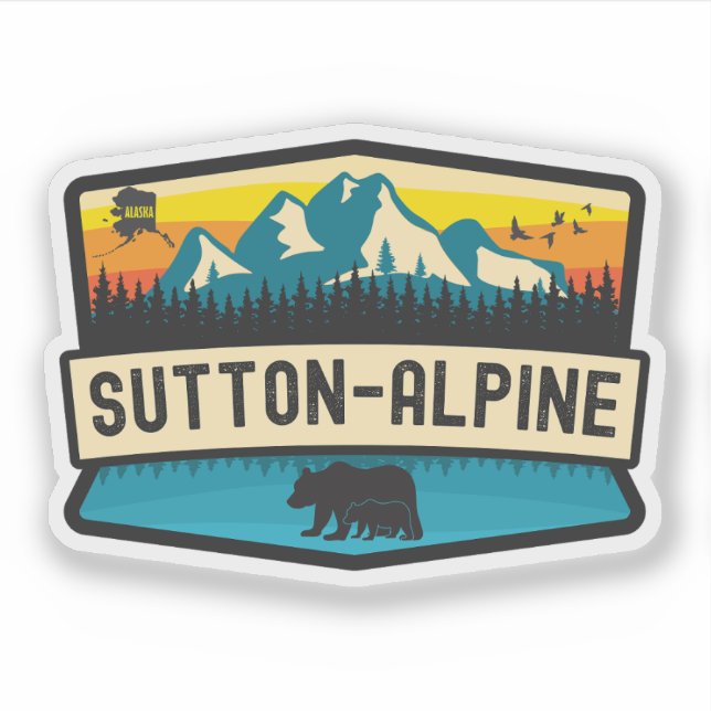 Adesivo Sutton-Alpine, Alasca (Frente)