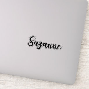 Adesivo Suzanne Name - Caligrafia manuscrita