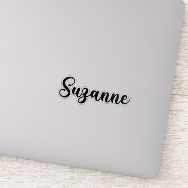 Adesivo Suzanne Name - Caligrafia manuscrita (Detalhe)