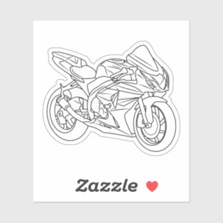 Adesivo Suzuki GSX-R Line art