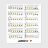 Suzuki Music Sticker Set