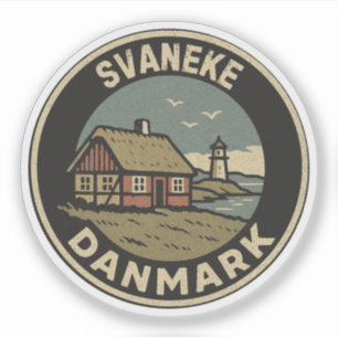 Adesivo Svaneke, Dinamarca Danmark