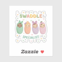 Swaddle Specialist Cute Baby Illustration