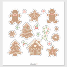 Adesivo Sweet & Cozy Gingerbread Cookies Pattern: Aestheti