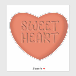 Adesivo Sweetheart Orange Candy Heart Magnet
