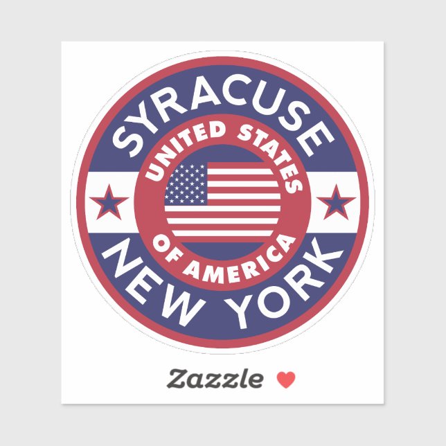 Adesivo SYRACUSE, Nova Iorque (Folha)