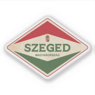 Adesivo Szeged Hungary Vintage