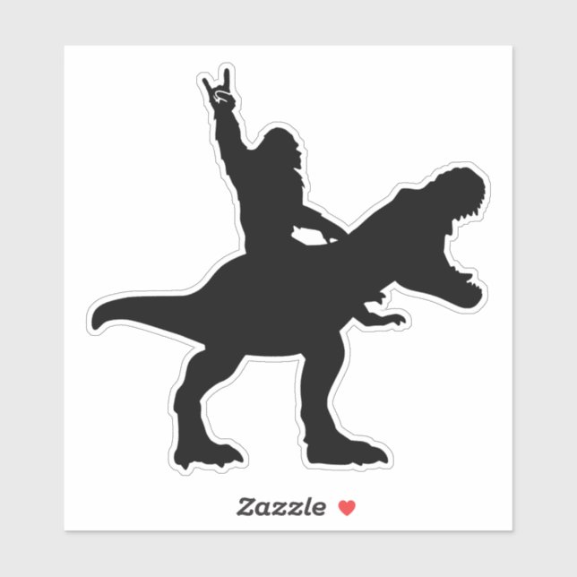 Adesivo T-Rex Andando Pé-Grande (Folha)