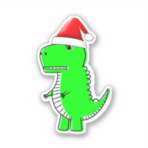Adesivo T Rex Cute Dino Santas Chapat