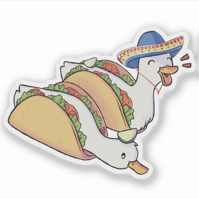 Adesivo Taco duckies (Frente)