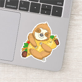 Adesivo Taco Sloth Cartoon Engraçado