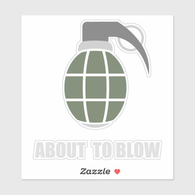 Adesivo Tactical Army Grenade (Folha)