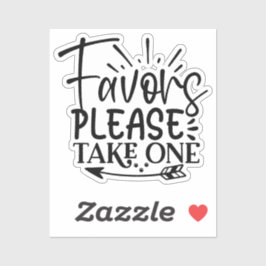 Adesivo Take only one