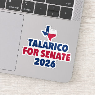 Adesivo Talarico para Senado Eleição 2026 Texas Laptop