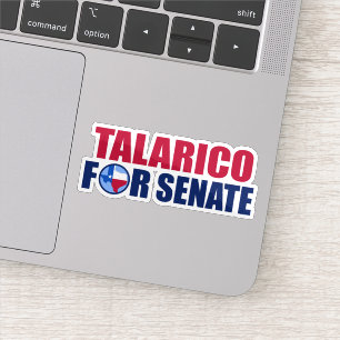 Adesivo Talarico para Senado Texas Eleição 2026 Laptop