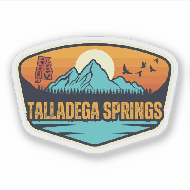 Adesivo Talladega Springs, Alabama (Frente)