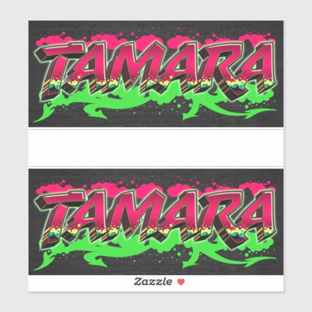 Adesivo Tamara Vorname Name Graffiti Aufkleber Sticker (Folha)
