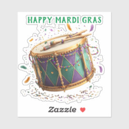 Adesivo Tambor Festivo de Mardi Gras