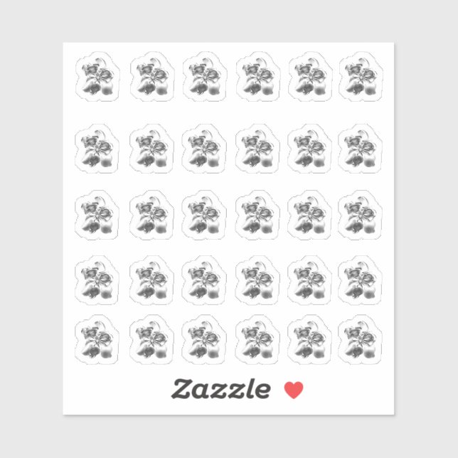 Adesivo Tampas de contorno da Magnolia Metálica (Folha)