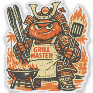 Adesivo Tanque de Tomate Comandante de Churrasco — Churras