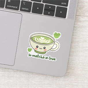 Adesivo Tão Apaixonado por Matcha Fofo