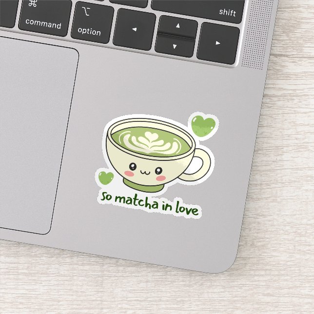 Adesivo Tão Apaixonado por Matcha Fofo (Detalhe)