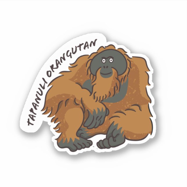 Adesivo "Tapanuli Orangutan" Sticker (Frente)