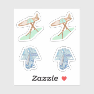 Adesivo Tarefas domésticas de conselho de ferro e passar a