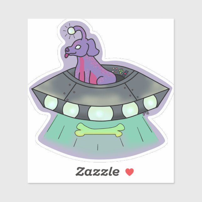 Adesivo Taro the Alien Dog (Folha)