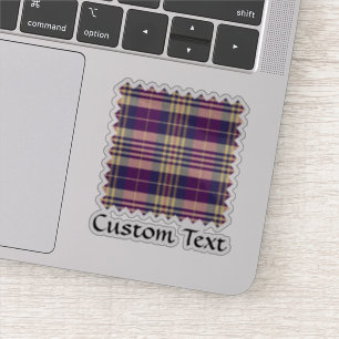 Adesivo Tartan roxo, Dourado e azul