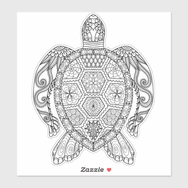 ADESIVO TARTARTARUGA MARÍTIMA (Folha)