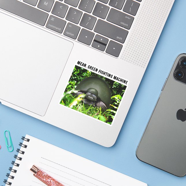 Adesivo Tartaruga Comando Lenta (Notebook com iPhone)