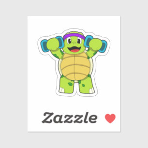 Adesivo Tartaruga em Fortaleza e Dumbbells