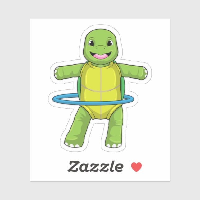 Adesivo Tartaruga em Malhação com pneus Malhações (Folha)