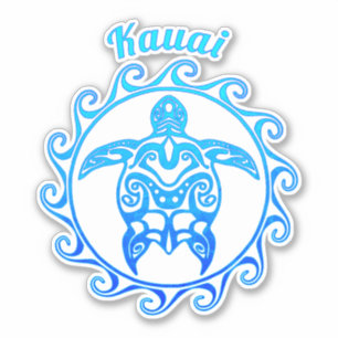 Adesivo Tartaruga Tribal Ocean Kauai