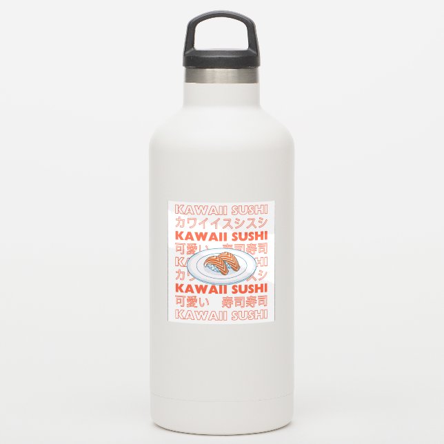 Adesivo Taste of Japan Text & Sushi (Garrafa d'água)