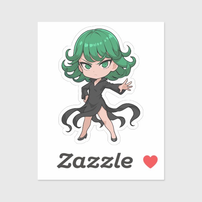 Adesivo Tatsumaki Chibi Tornado Hero (Folha)