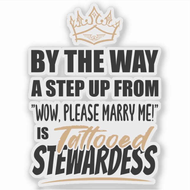 Adesivo Tattooed Stewardese é o mais avançado em oferta de (Frente)