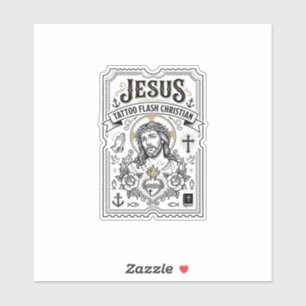 Adesivo Tatuagem Jesus Flash Cristão Jesus Tatuagem Flash