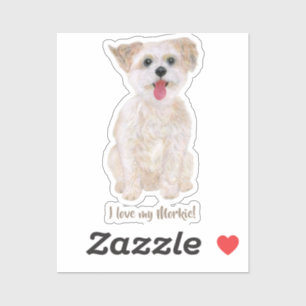 Adesivo Tatuagem Personalizada de Morkie