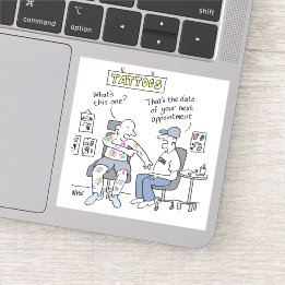 Adesivo Tatuagem Tema Engraçado Tatuador