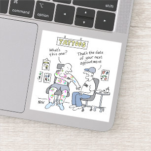 Adesivo Tatuagem Tema Engraçado Tatuador